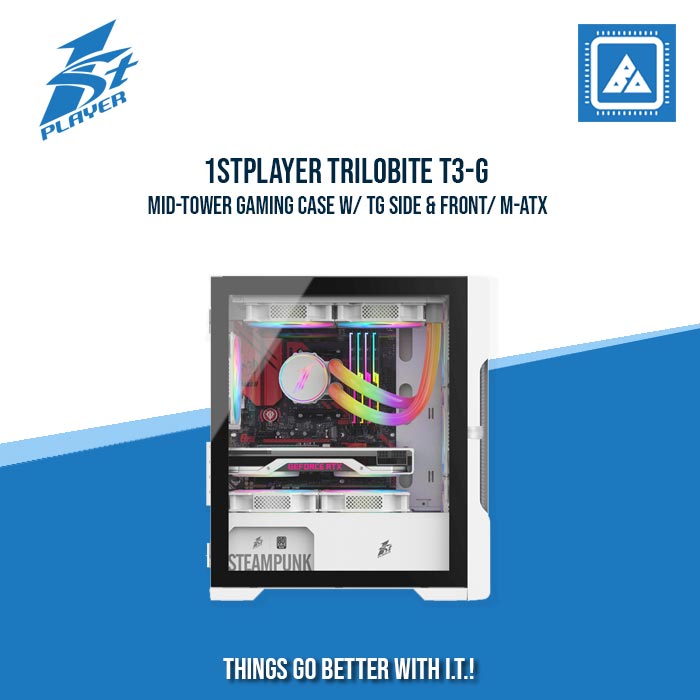 1STPLAYER TRILOBITE T3-G MID-TOWER GAMING CASE W/ TG SIDE & FRONT/ M-ATX 1STPLAYER TRILOBITE T3-G MID-TOWER GAMING CASE W/ TG SIDE & FRONT/ M-ATX